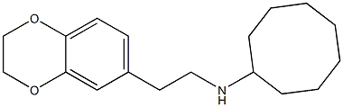 N-[2-(2,3-dihydro-1,4-benzodioxin-6-yl)ethyl]cyclooctanamine Struktur