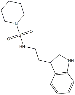 N-[2-(2,3-dihydro-1H-indol-3-yl)ethyl]piperidine-1-sulfonamide Struktur