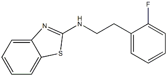 N-[2-(2-fluorophenyl)ethyl]-1,3-benzothiazol-2-amine Struktur