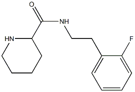 N-[2-(2-fluorophenyl)ethyl]piperidine-2-carboxamide Struktur