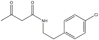 N-[2-(4-chlorophenyl)ethyl]-3-oxobutanamide Struktur