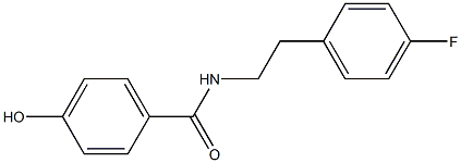 N-[2-(4-fluorophenyl)ethyl]-4-hydroxybenzamide Struktur