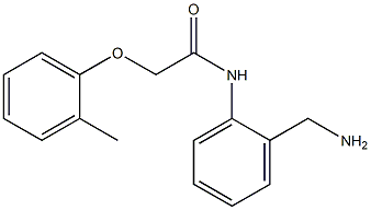 N-[2-(aminomethyl)phenyl]-2-(2-methylphenoxy)acetamide Struktur