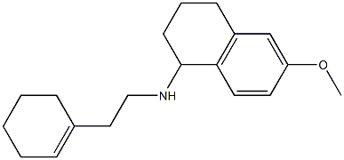 N-[2-(cyclohex-1-en-1-yl)ethyl]-6-methoxy-1,2,3,4-tetrahydronaphthalen-1-amine Struktur