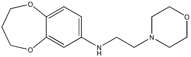 N-[2-(morpholin-4-yl)ethyl]-3,4-dihydro-2H-1,5-benzodioxepin-7-amine Struktur