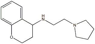 N-[2-(pyrrolidin-1-yl)ethyl]-3,4-dihydro-2H-1-benzopyran-4-amine Struktur