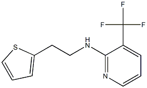 N-[2-(thiophen-2-yl)ethyl]-3-(trifluoromethyl)pyridin-2-amine Struktur