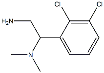 N-[2-amino-1-(2,3-dichlorophenyl)ethyl]-N,N-dimethylamine Struktur