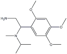 N-[2-amino-1-(2,4,5-trimethoxyphenyl)ethyl]-N-isopropyl-N-methylamine Struktur