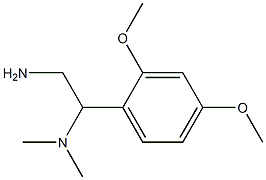 N-[2-amino-1-(2,4-dimethoxyphenyl)ethyl]-N,N-dimethylamine Struktur