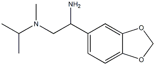 N-[2-amino-2-(1,3-benzodioxol-5-yl)ethyl]-N-isopropyl-N-methylamine Struktur