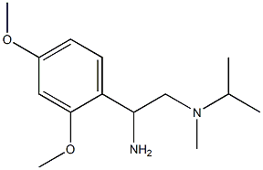 N-[2-amino-2-(2,4-dimethoxyphenyl)ethyl]-N-isopropyl-N-methylamine Struktur