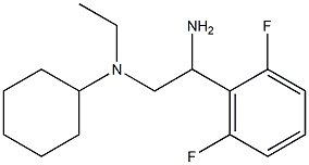 N-[2-amino-2-(2,6-difluorophenyl)ethyl]-N-ethylcyclohexanamine Struktur