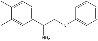 N-[2-amino-2-(3,4-dimethylphenyl)ethyl]-N-methylaniline Struktur