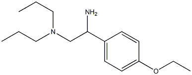 N-[2-amino-2-(4-ethoxyphenyl)ethyl]-N,N-dipropylamine Struktur