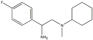 N-[2-amino-2-(4-fluorophenyl)ethyl]-N-cyclohexyl-N-methylamine Struktur