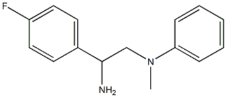 N-[2-amino-2-(4-fluorophenyl)ethyl]-N-methyl-N-phenylamine Struktur