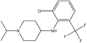 N-[2-chloro-6-(trifluoromethyl)phenyl]-1-(propan-2-yl)piperidin-4-amine Struktur