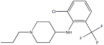 N-[2-chloro-6-(trifluoromethyl)phenyl]-1-propylpiperidin-4-amine Struktur