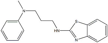 N-[3-(1,3-benzothiazol-2-ylamino)propyl]-N-methylaniline Struktur