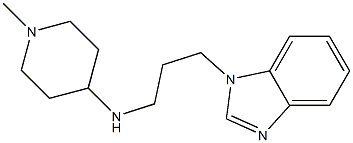 N-[3-(1H-1,3-benzodiazol-1-yl)propyl]-1-methylpiperidin-4-amine Struktur