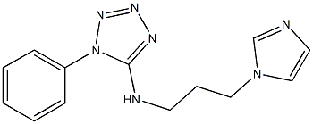 N-[3-(1H-imidazol-1-yl)propyl]-1-phenyl-1H-1,2,3,4-tetrazol-5-amine Struktur