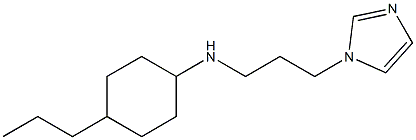 N-[3-(1H-imidazol-1-yl)propyl]-4-propylcyclohexan-1-amine Struktur