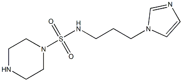 N-[3-(1H-imidazol-1-yl)propyl]piperazine-1-sulfonamide Struktur