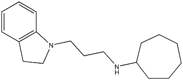 N-[3-(2,3-dihydro-1H-indol-1-yl)propyl]cycloheptanamine Struktur