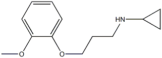 N-[3-(2-methoxyphenoxy)propyl]cyclopropanamine Struktur