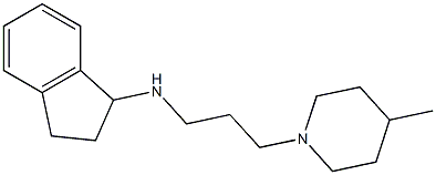 N-[3-(4-methylpiperidin-1-yl)propyl]-2,3-dihydro-1H-inden-1-amine Struktur