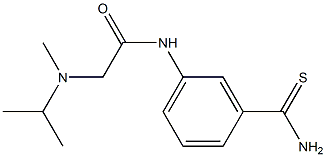 N-[3-(aminocarbonothioyl)phenyl]-2-[isopropyl(methyl)amino]acetamide Struktur