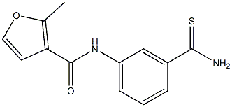 N-[3-(aminocarbonothioyl)phenyl]-2-methyl-3-furamide Struktur