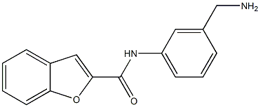 N-[3-(aminomethyl)phenyl]-1-benzofuran-2-carboxamide Struktur