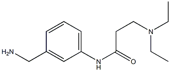 N-[3-(aminomethyl)phenyl]-3-(diethylamino)propanamide Struktur