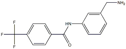 N-[3-(aminomethyl)phenyl]-4-(trifluoromethyl)benzamide Struktur