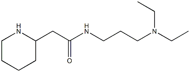 N-[3-(diethylamino)propyl]-2-(piperidin-2-yl)acetamide Struktur