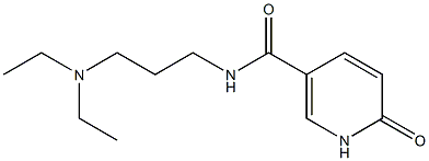 N-[3-(diethylamino)propyl]-6-oxo-1,6-dihydropyridine-3-carboxamide Struktur