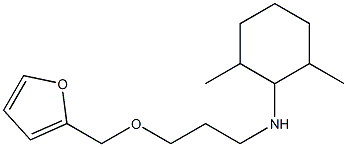 N-[3-(furan-2-ylmethoxy)propyl]-2,6-dimethylcyclohexan-1-amine Struktur