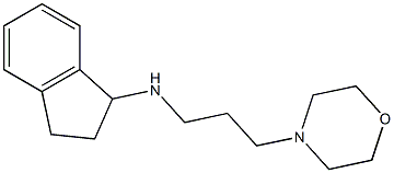 N-[3-(morpholin-4-yl)propyl]-2,3-dihydro-1H-inden-1-amine Struktur