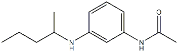 N-[3-(pentan-2-ylamino)phenyl]acetamide Struktur