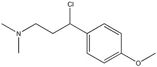 N-[3-chloro-3-(4-methoxyphenyl)propyl]-N,N-dimethylamine Struktur