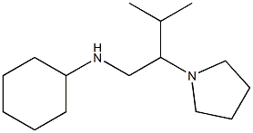 N-[3-methyl-2-(pyrrolidin-1-yl)butyl]cyclohexanamine Struktur