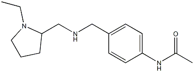 N-[4-({[(1-ethylpyrrolidin-2-yl)methyl]amino}methyl)phenyl]acetamide Struktur