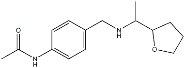 N-[4-({[1-(oxolan-2-yl)ethyl]amino}methyl)phenyl]acetamide Struktur