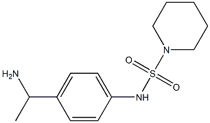 N-[4-(1-aminoethyl)phenyl]piperidine-1-sulfonamide Struktur