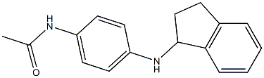 N-[4-(2,3-dihydro-1H-inden-1-ylamino)phenyl]acetamide Struktur