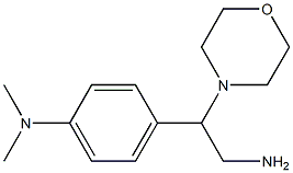 N-[4-(2-amino-1-morpholin-4-ylethyl)phenyl]-N,N-dimethylamine Struktur