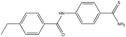 N-[4-(aminocarbonothioyl)phenyl]-4-ethylbenzamide Struktur