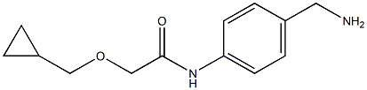 N-[4-(aminomethyl)phenyl]-2-(cyclopropylmethoxy)acetamide Struktur